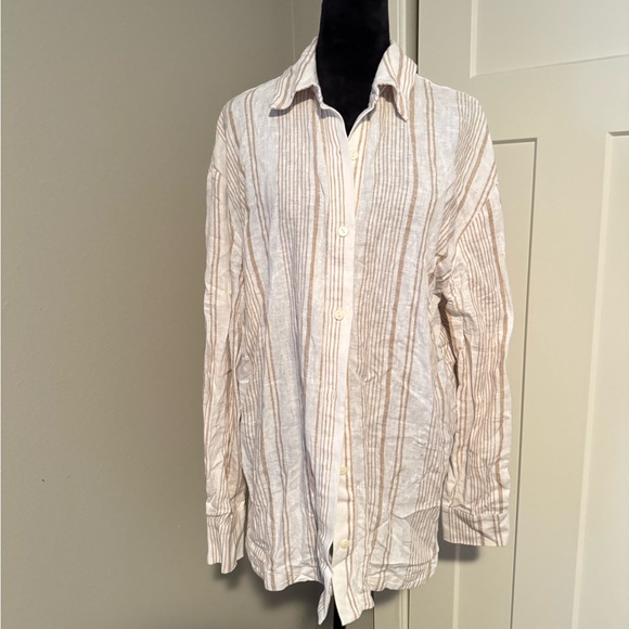 Tularosa Tops - Tularosa Linen Stripe Top